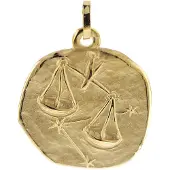 Trendor 08982-10 Sternzeichen-Anhänger Waage 333 Gold 20 mm