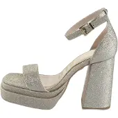 Buffalo Damen High Heels/Sandaletten/ Riemchensandaletten MEY NEAT Gold Textil Größe: 40