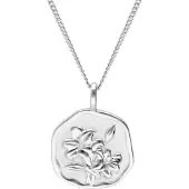 Trendor 68000-05 Halskette mit Monatsblume Mai 925 Silber Rhodiniert