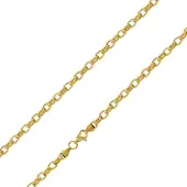 Trendor 75887 Halskette für Frauen Gold auf Edelstahl Erbskette 40 cm