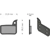 Brenta Ciclo Hrd/etap/ultimate/tlm Sram Sinterbremsbeläge