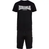 Lonsdale Freizeitanzug "MOY" Packung, mit T-Shirt, 2 Stk. zweiteiliges Set mit T-Shirt und Shorts, unifarbenes Design