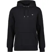 Gant für Herren. 2007058 Sweatshirt mit Kapuze und schwarzem Schild (S), Lässig, Baumwolle, Langarm