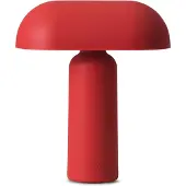 Normann Copenhagen Porta Portable Tischleuchte Rot - , Rot, für Wohnzimmer, Kunststoff