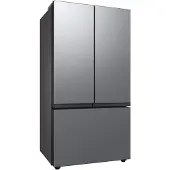 Samsung 3-Türen French Door mit Autofill Water Pitcher und Dual Ice Maker, 674 ℓ, Freistehend, French door, Silber, Tür-zu-Tür, Gehärtetes Glas, 674 l