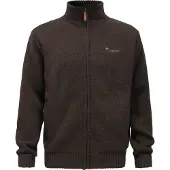 Pinewood Hurricane Full Zip Sweater d.brown melange (235) S