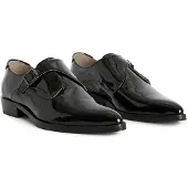 AllSaints Keith Patent Monk Black Größe: 12 | Loafer Outlet | Herren | Schwarz