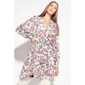 Pinko Alma Dress White/pink Multi-colour Größe: 46 | Minikleider Outlet | Damen | Weiß