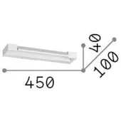 Ideal Lux Zeitgenössische Wandleuchte Balance Aluminium Schwarz Led 12W 3000K Ip20