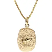 Trendor 15382-05 Stier Sternzeichen Gold 333 / 8K mit vergoldeter Silberkette