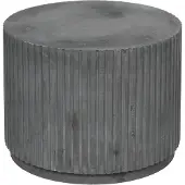 Broste Copenhagen Rillo Podium Ø56XH42CM - grau