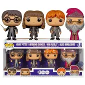 Funko POP! Harry Potter 4er-pack Figuren: Harry Hermione Dumbledore Ron
