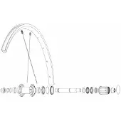 Mavic Kit 12 Rear Ksyrium S Ds Speichen