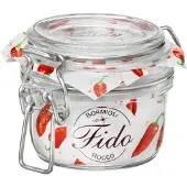 Bormioli Rocco Vorratsglas "Fido", transparent (klar), B:24,5cm H:7cm L:15cm Ø:8,3cm, Glas, Lebensmittelaufbewahrungsbehälter, Vorratsglas, gefriergeeignet, luftdicht verschließbar