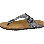 Lico BIOLINE GLISTO Damen Pantoletten, Anthrazit, 37 EU