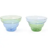Pols Potten Snackschale Mizu Kiri Dark Blue (Set von 2)