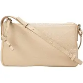 Marc O'Polo Leder Umhängetasche Fuana Crossbody Bag Blushed Camel beige