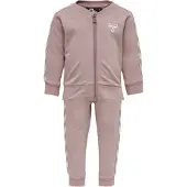 Hummel Sweatset - HMLBille - Pink m. Weiß - - 2 Jahre (92) - Sweatsets