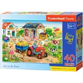 Castorland Life on the Farm 40 MAXI pcs, 40 Stück(e), Cartoons, 4 Jahr(e)