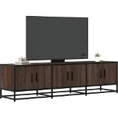 vidaXL TV-Schrank Braun Eichen-Optik 150x35x41 cm Holzwerkstoff Metall