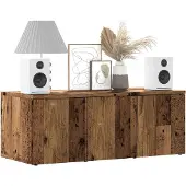 vidaXL TV-Schrank Altholz-Optik 80x34x30 cm Holzwerkstoff