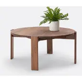 La redoute interieurs Couchtisch Pokhara, Nussbaum Massiv