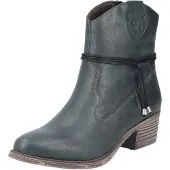 Rieker Damen Stiefelette Western Reißverschluss Cowboy Kordel 73158, Größe:39 EU, Farbe:Grün
