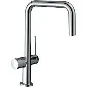 Hansgrohe Talis M54 Einhebel-Küchenmischer U 220, Geräteabsperrventil, 1-jet, 72807000, Farbe: Chrom