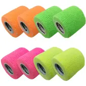LisaCare selbsthaftende Pflasterrolle 5cmx4,5m - Neonfarben 8 St Bandage(s)
