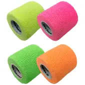 LisaCare selbsthaftende Pflasterrolle 5cmx4,5m - Neonfarben 4 St Bandage(s)