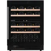 Dunavox Unterbau Weinkühler Flow-39 DAUF-39.121DB, Höhe 820mm, 39 Flaschen, Schwarz