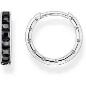 Thomas Sabo CR668-643-11 Damen-Creolen Silber Ohrringe Schwarz