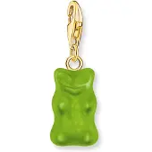 Thomas Sabo 2192-413-6 Charm-Anhänger Goldbären Grün vergoldet