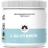 VitaminFuchs L-Glutamin Pulver - Geschmacksneutral – Vegan Zur Muskelregeneration und Darmgesundheit 500 g