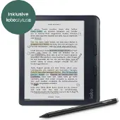 Rakuten Kobo N428-KU-BK-K-BU, 17,8 cm (7"), E-Tinte Kaleido, 1264 x 1680 Pixel, CBR, CBZ, EPUB, EPUB3, FLEPUB, HTML, MOBI, PDF, RTF, TXT, BMP, GIF, JPEG, PNG, TIFF, 32 GB
