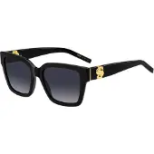 HUGO BOSS Sonnenbrille aus schwarzem Acetat mit goldfarbenen Double-B-Monogrammen Grösse ONESI