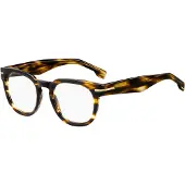 HUGO BOSS Boss 1719 Unisex-Brille inkl. Gläser Vollrand Eckig Acetat-Gestell 42.4/22/150, braun