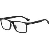 HUGO BOSS Boss 1701/G Herren-Brille inkl. Gläser Vollrand Eckig Kunststoff-Gestell 57/17/150, schwarz