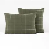 La redoute interieurs Flanell-kissenbezug Charlie, Khaki