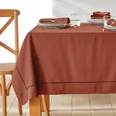 La redoute interieurs Tischdecke Métis Bourdon, Halbleinen
