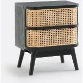 La redoute interieurs Nachttisch Laora Mit 1 Rattanschublade