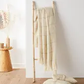 La redoute interieurs Karierte Decke Sarna, Mohair-optik