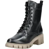 Tamaris Damen Leder Stiefelette Schwarz
