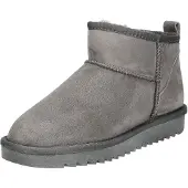 Ara Winterboots "ALASKA Short", Damen, Gr. 42, Lammfell, grau (light, grau hellgrau short), Lammfell, Veloursleder, unifarben, Schuhe Winterboots, Schlupfboots, Snowboots, Winterboots mit Anziehlasche