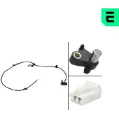 OPTIMAL ABS Sensor Raddrehzahl Hinten Links für MAZDA 6 Station Wagon (GY) 06-S097