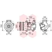 VAN WEZEL Kompressor, Klimaanlage 5300K610