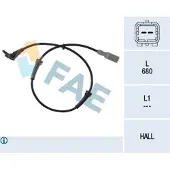 FAE ABS Sensor Raddrehzahl Vorne passend für PEUGEOT 307 CC (3B) 78036