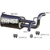 ERNST 061100 Endschalldämpfer für OPEL Astra J Sports Tourer (P10) Auspuff