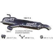 ERNST 155113 Endschalldämpfer für VW Golf V Schrägheck (1K1) Auspuff