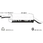 ERNST 313261 Endschalldämpfer für FORD FUSION (JU) Auspuff